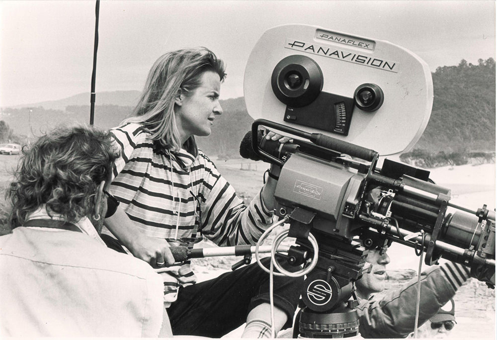 Gillian Armstrong on the set of High Tide