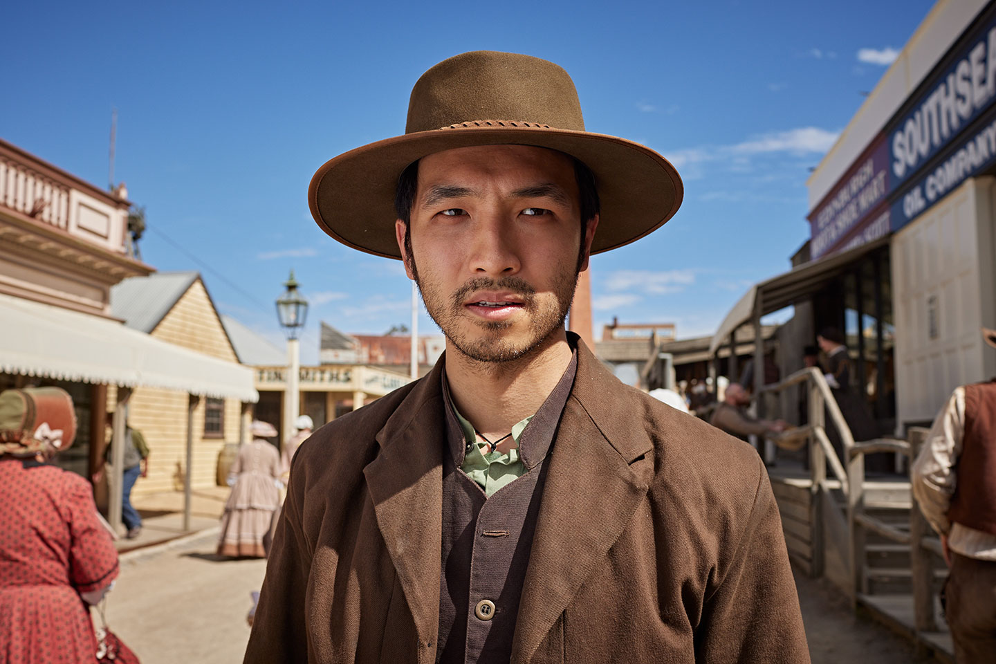 A still from the TV series New Gold Mountain, SBS
