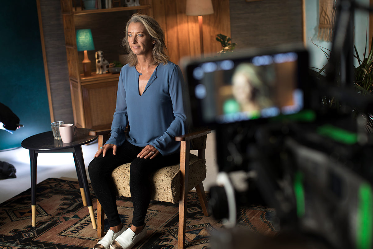 Layne Beachley sits down for an interview for Girls Can't Surf