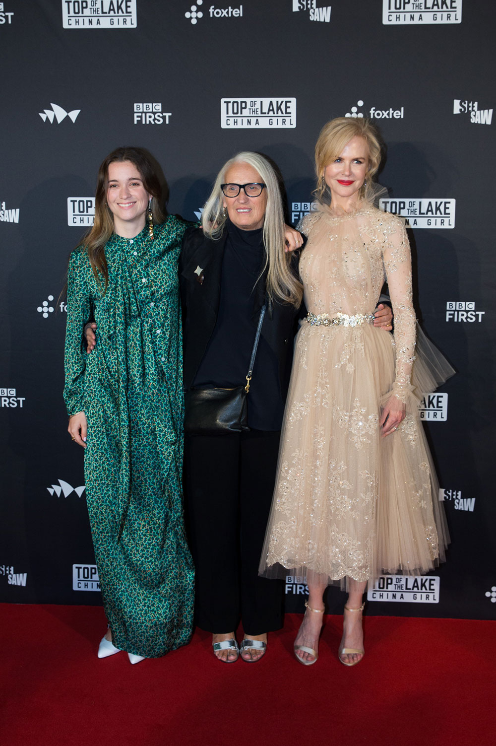 Alice Englert, Jane Campion and Nicole Kidman at the Sydney <em>Top of the Lake: China Girl</em> premiere / Foxtel