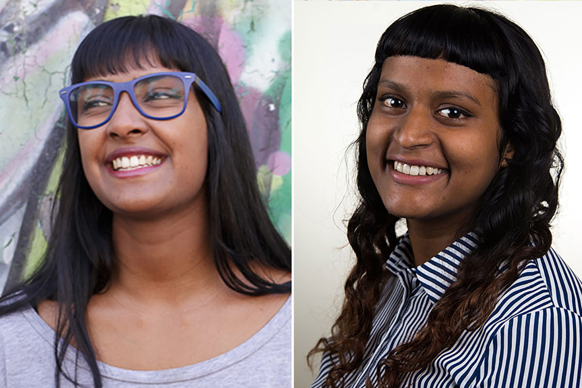 Headshots of Natesha Somasundaram, Hannah Samuel