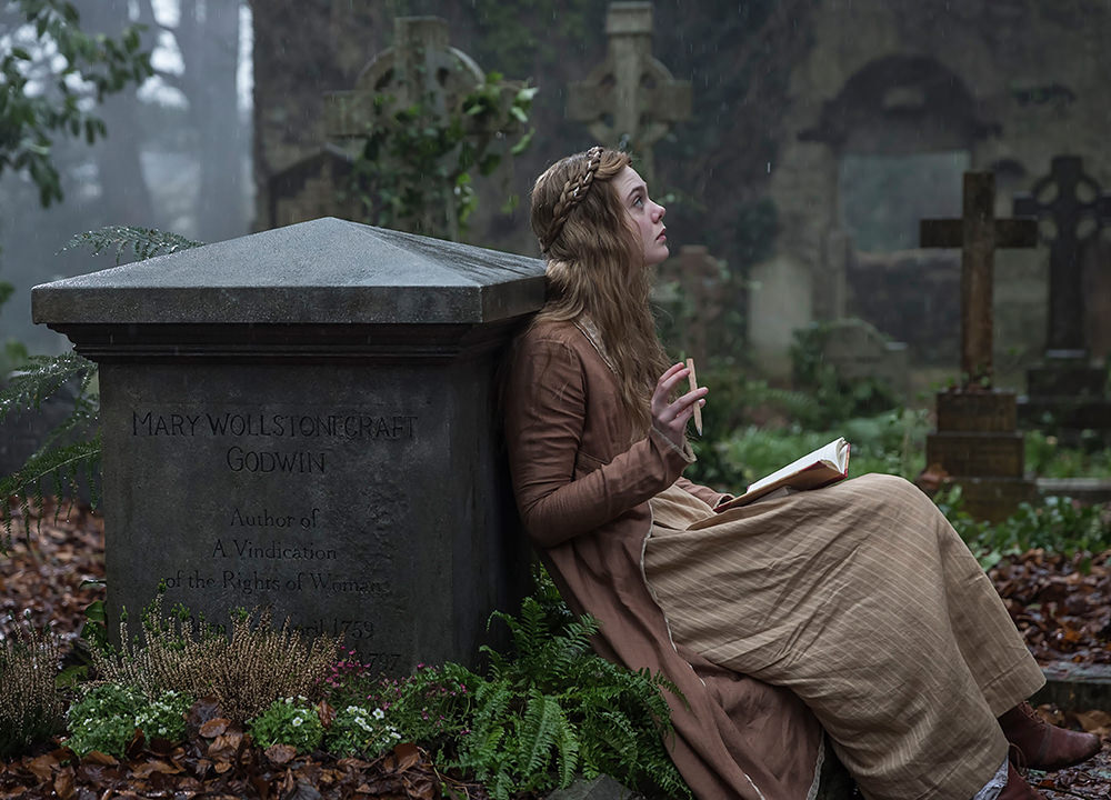 Elle Fanning as the title character in Mary Shelley