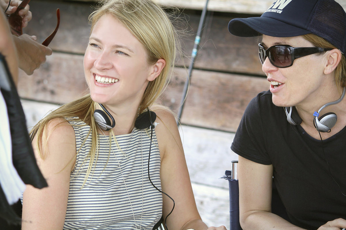 Producer Joanna Werner with director Cherie Nolan on the set of Dance Academy series 1