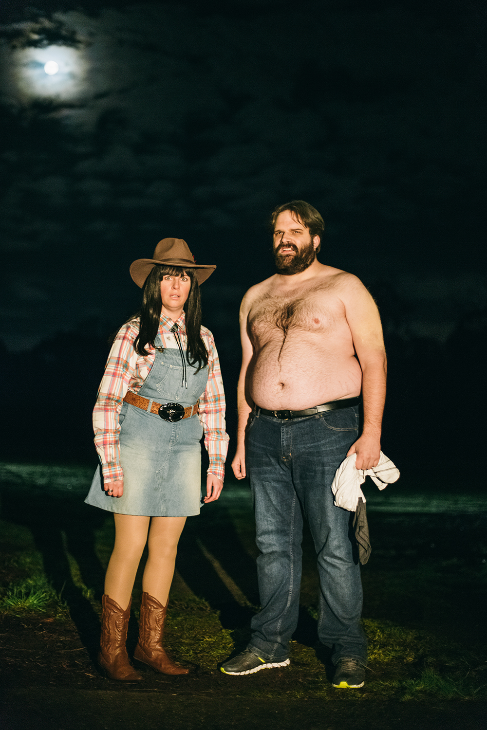 Anne Edmonds and Greg Larsen in <em>The Edge of the Bush</em>