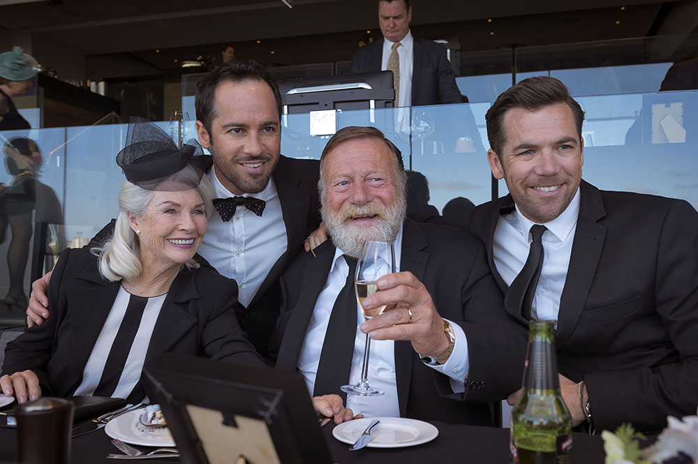 Robyn Nevin, Alex Dimitriades, Jack Thompson and Patrick Brammall star in <em>Ruben Guthrie</em>