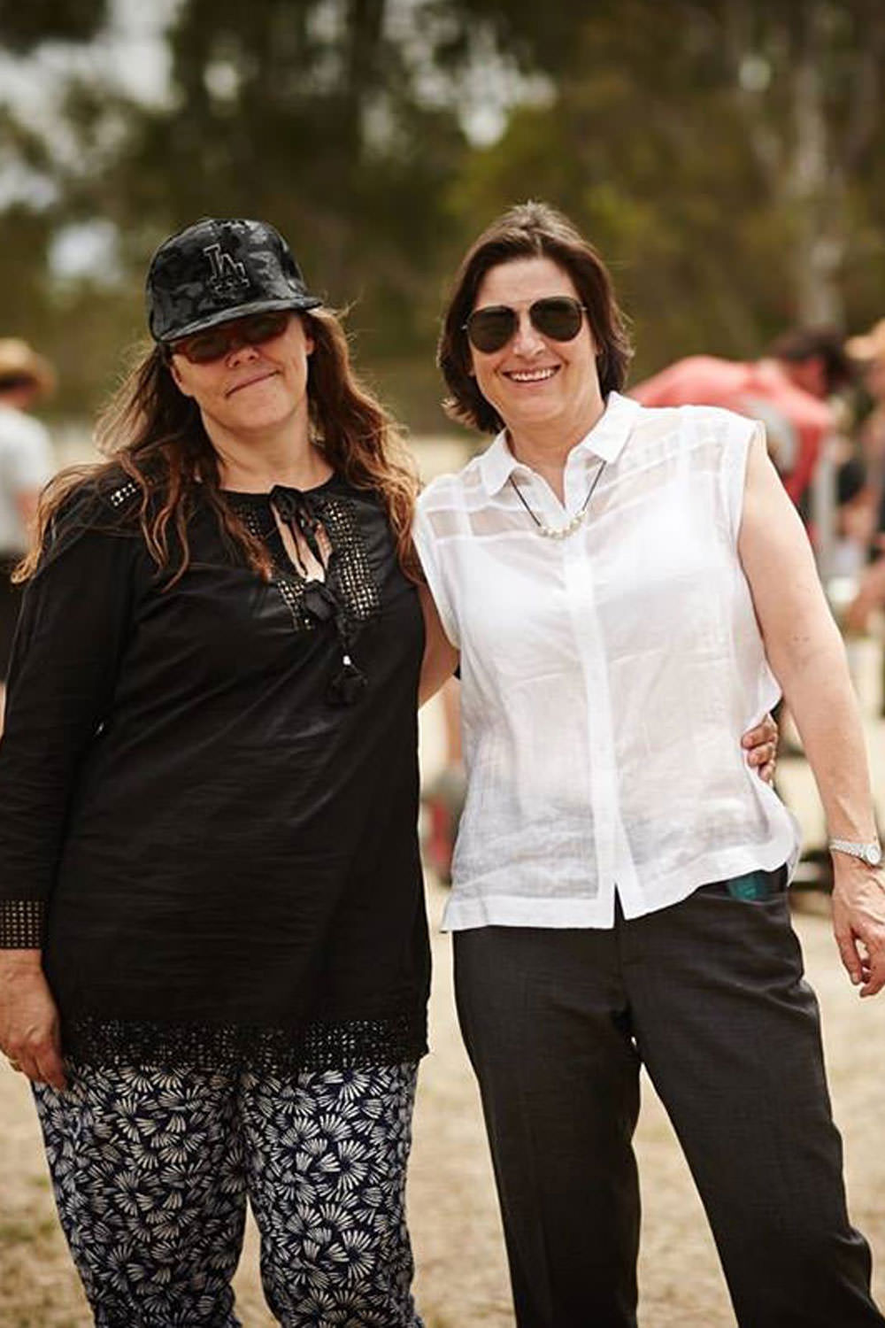 Director Jocelyn Moorhouse with producer Sue Maslin on the set of <em>The Dressmaker</em>