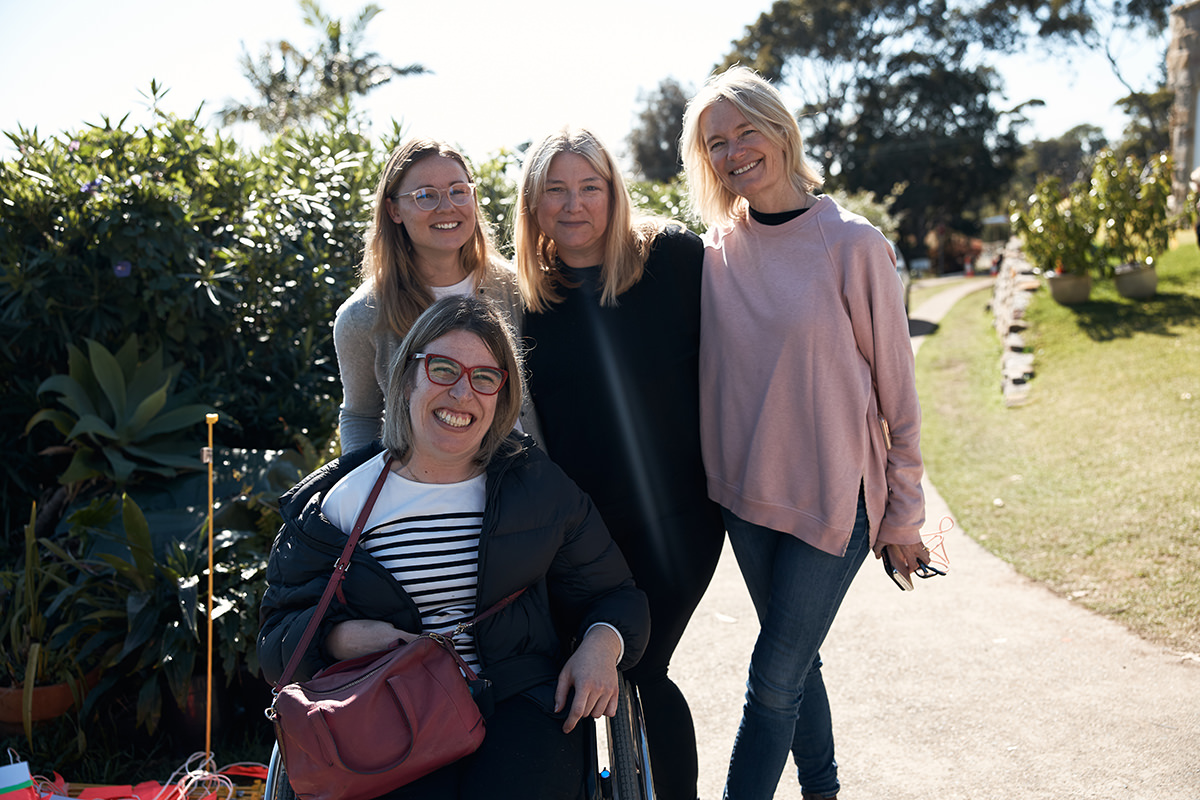 Johanna Garvin with Lucinda Reynolds, Bruna Papandrea and Emma Cooper.