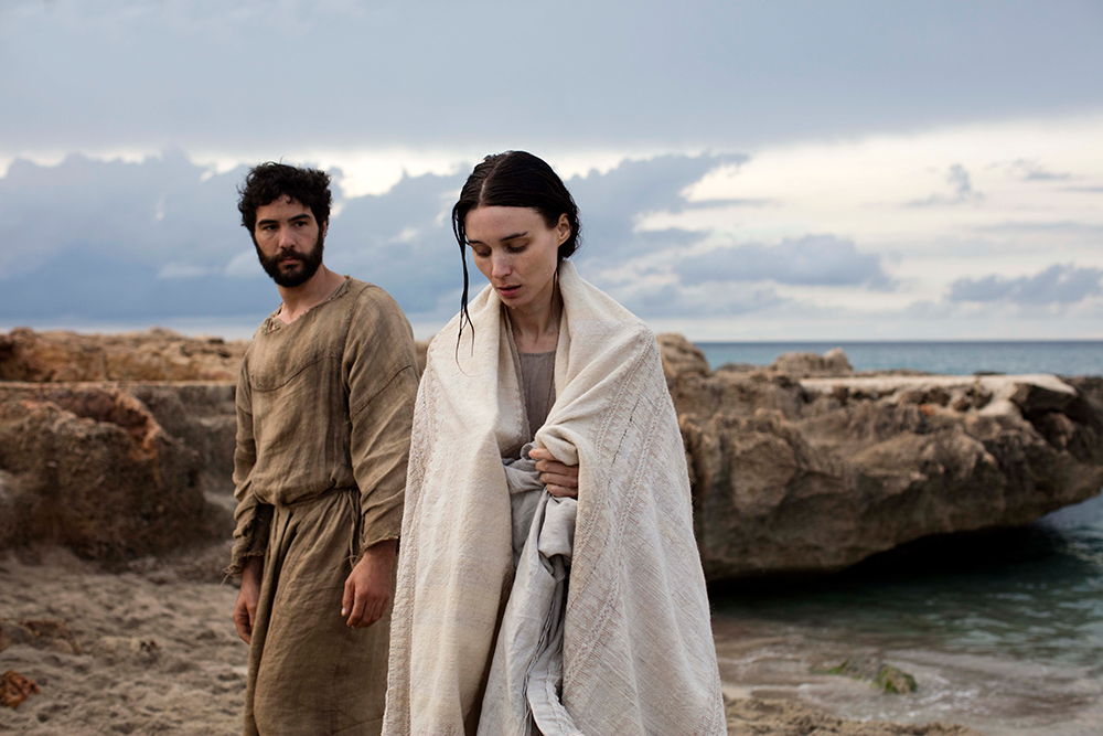 Tahar Rahim as Judas and Rooney Mara as the title character in Mary Magdalene
