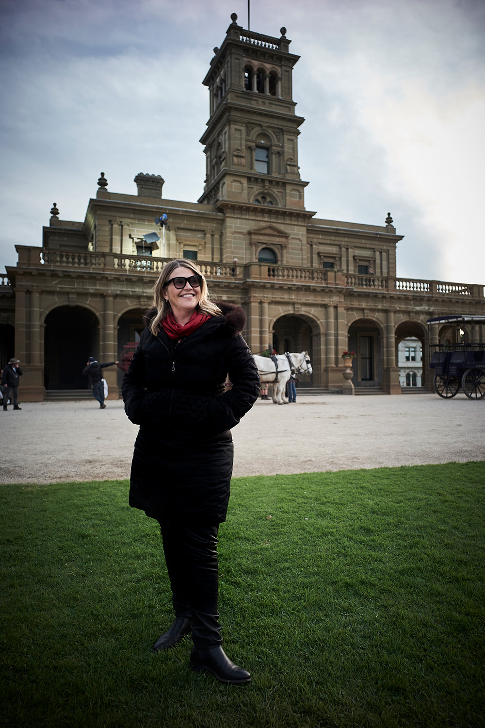Jo Porter on one of the <em>Picnic at Hanging Rock</em> sets / FremantleMedia Australia Ben King