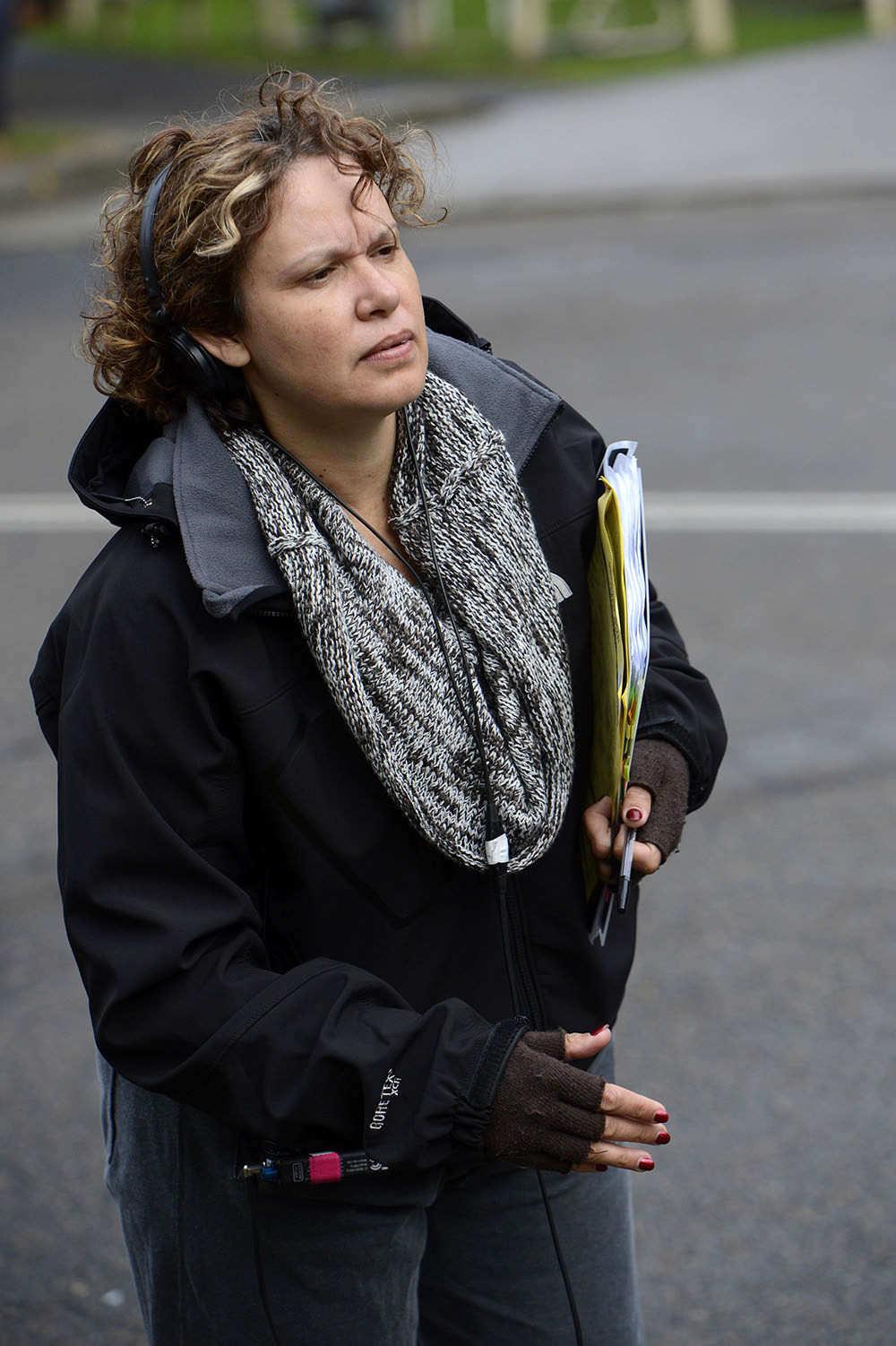 Director Leah Purcell on the <em>Redfern Now</em> set / Photo credit David Dare-Parker