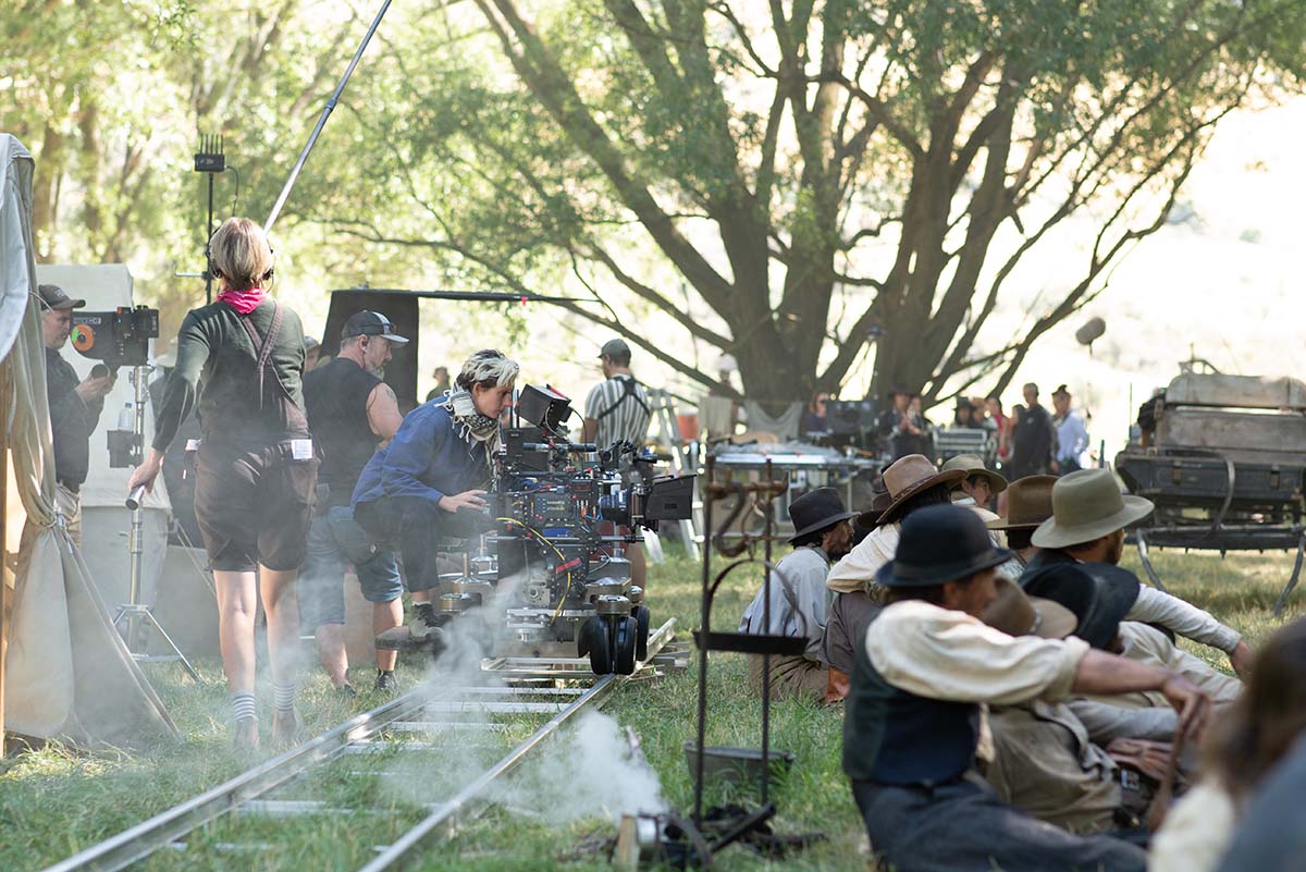 Ari Wegner on the set of The Power of the Dog