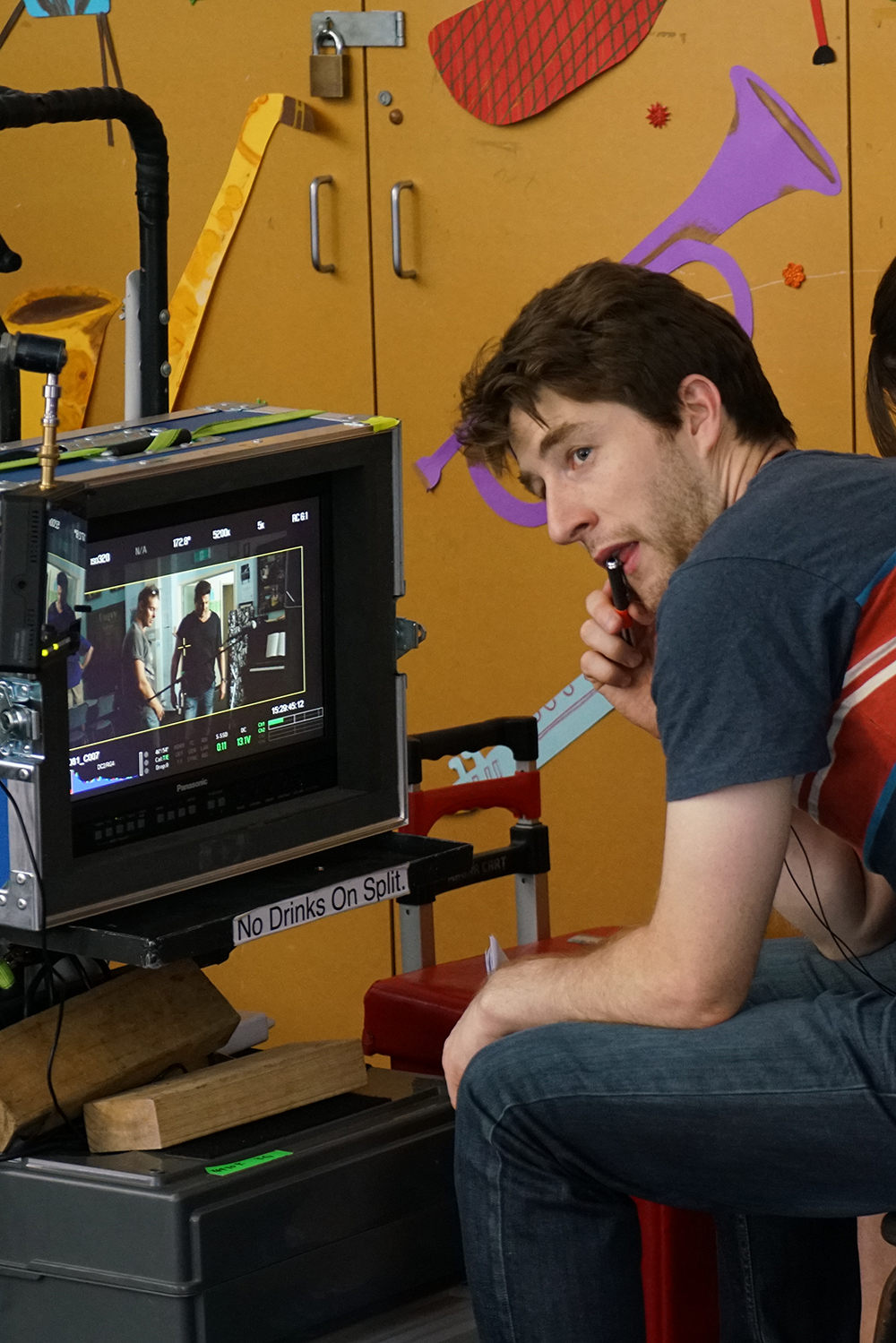 Director Neil Triffett on set