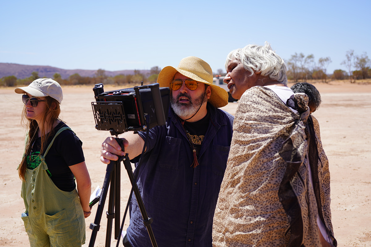 Craig Anderson and Trisha Morton-Thomas on location in the Northern Territory for History Bites Back